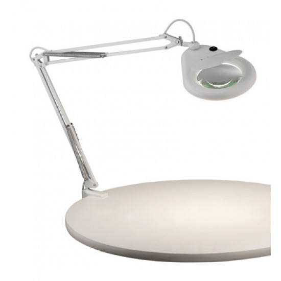 FAGERNES Table 1L White with Magnifying Glass