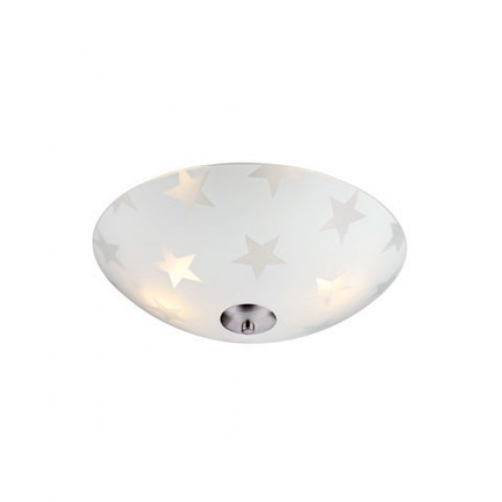 STAR LED Plafond 35cm Frosted/Steel