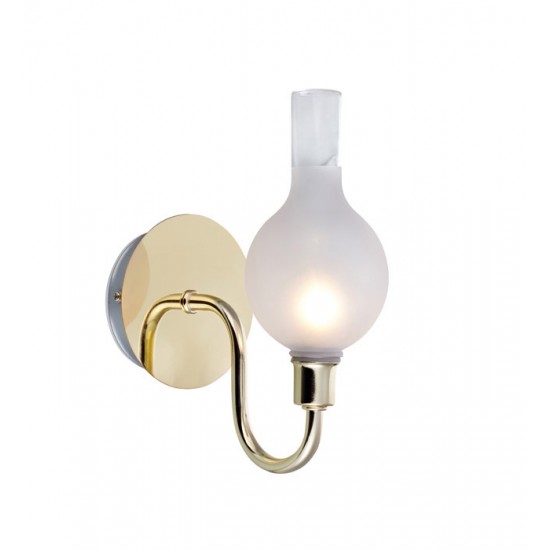 LIBERTY Wall 1L Brass/Frosted IP44