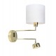 THELMA Wall 2L Brass/White