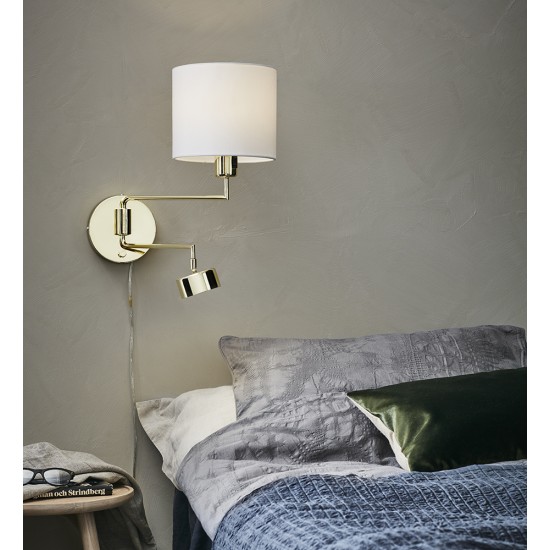 THELMA Wall 2L Brass/White