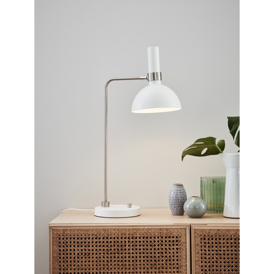 LARRY Table 1L White/Steel LARRY Table 1L White/Steel